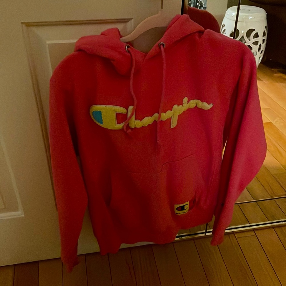 Pink Champion hoodie